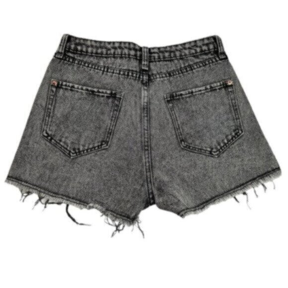 NWT Signature8 | Black Denim Distressed Shorts Size Medium - Picture 11 of 13